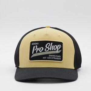 Adidas Men's Golf Adjustable Five Panel Trucker Cap Oat/Black‎ One Size